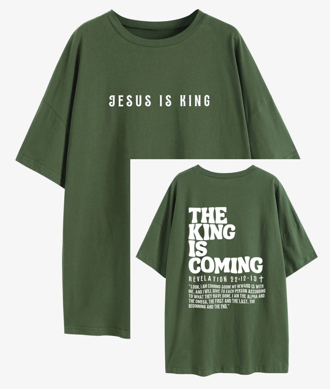Jesus Is King Oversized Shirt