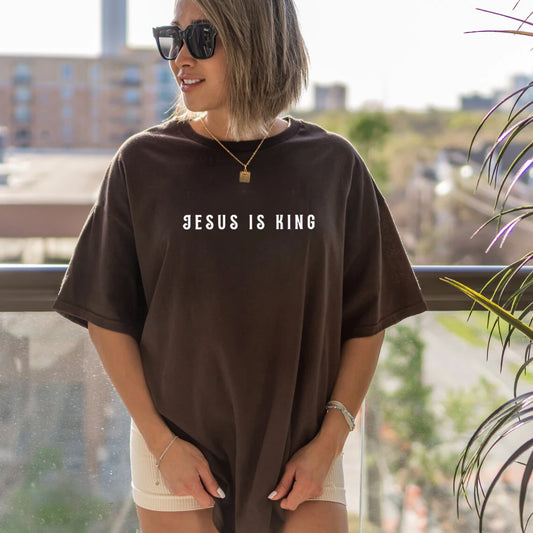 Jesus Is King Oversized Shirt