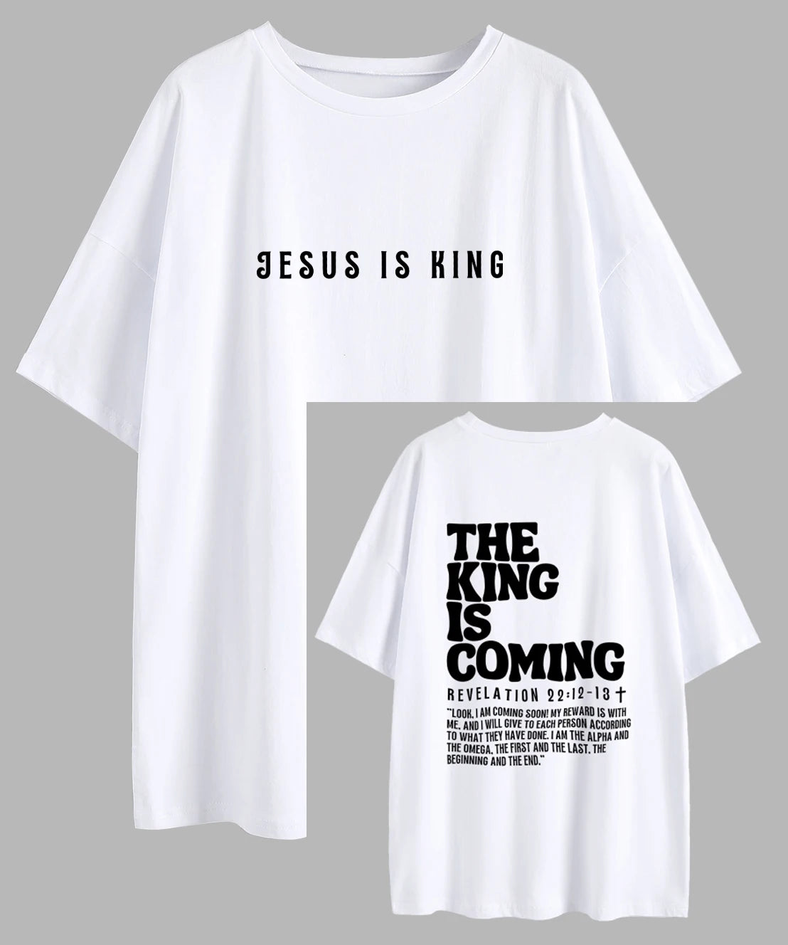 Jesus Is King Oversized Shirt