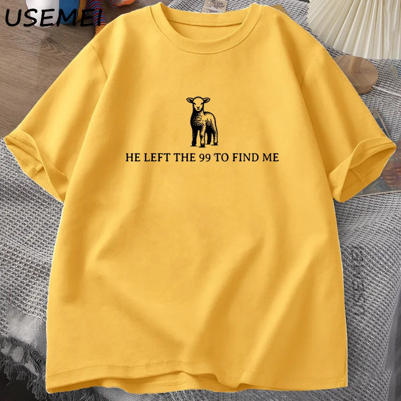 He Left The 99 Cotton T-Shirt