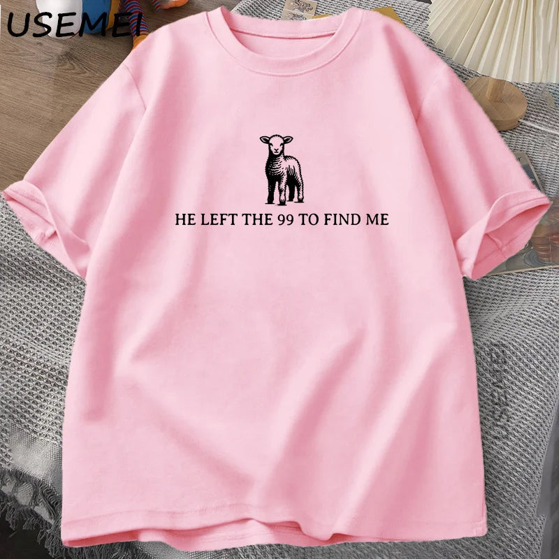 He Left The 99 Cotton T-Shirt