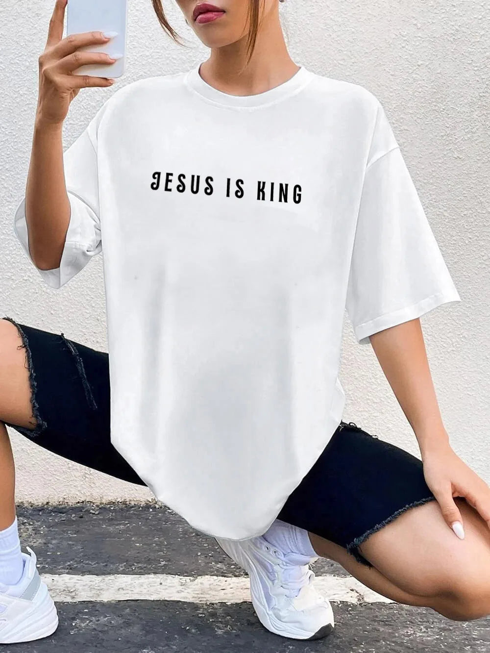 Jesus Is King Oversized Shirt